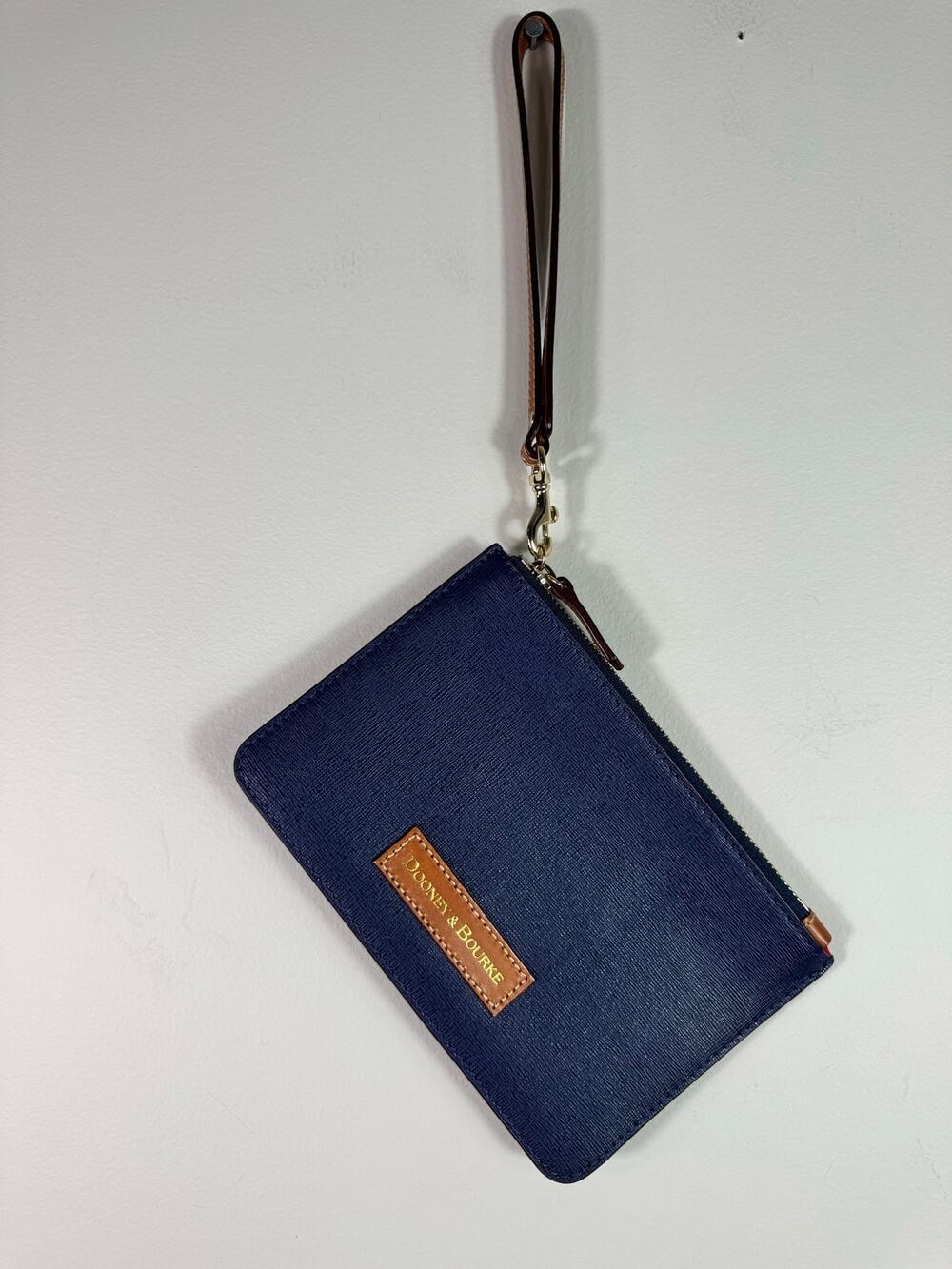 Dooney & Bourke Blue Leather Wallet Clutch Wristlet